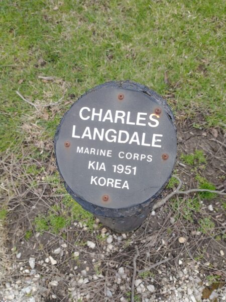 CHARLES LANGDALE WAR MEMORIAL BOLLARD