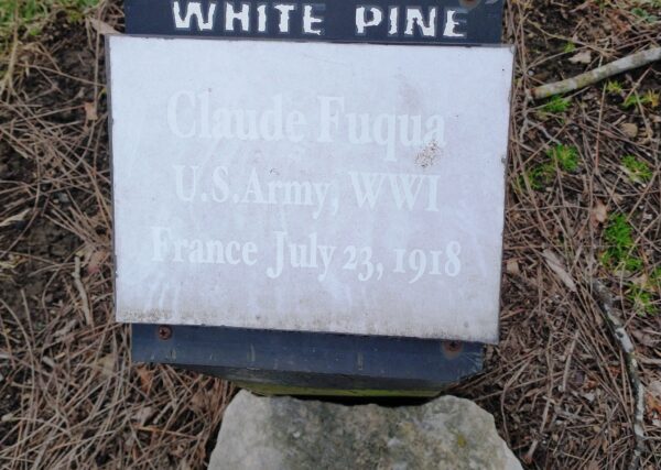 CLAUDE FUQUA WAR MEMORIAL BOLLARD