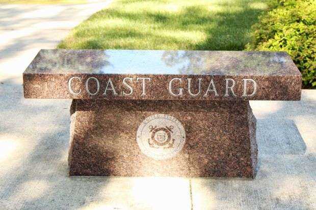 WAUNAKEE AREA VETERANS MEMORIAL COAST GUARD BENCH