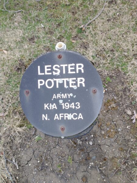 LESTER POTTER WAR MEMORIAL BOLLARD