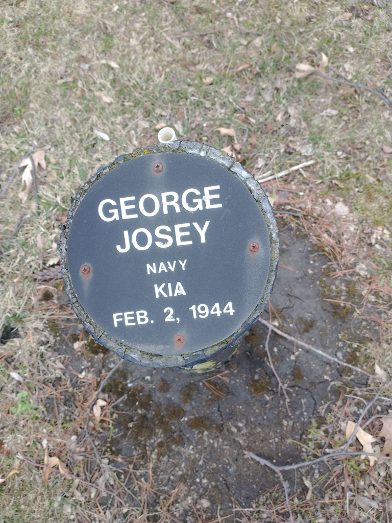 GEORGE JOSEY WAR MEMORIAL BOLLARD