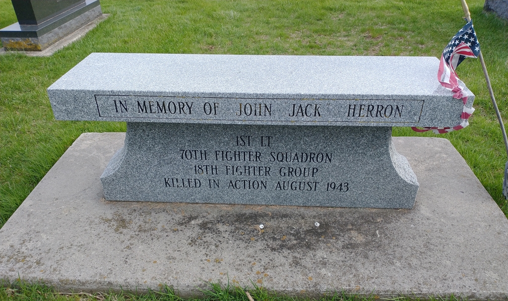 JOHN “JACK” HERRON WAR MEMORIAL BENCH