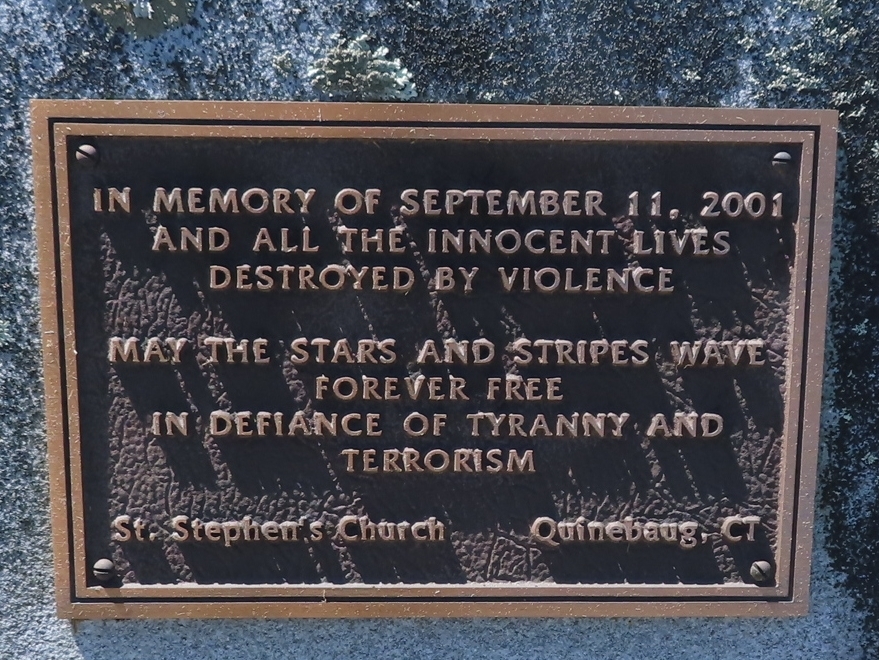 ST. STEPHEN’S CHURCH SEPTEMBER 11, 2001 MEMORIAL FLAGPOLE PLAQUE
