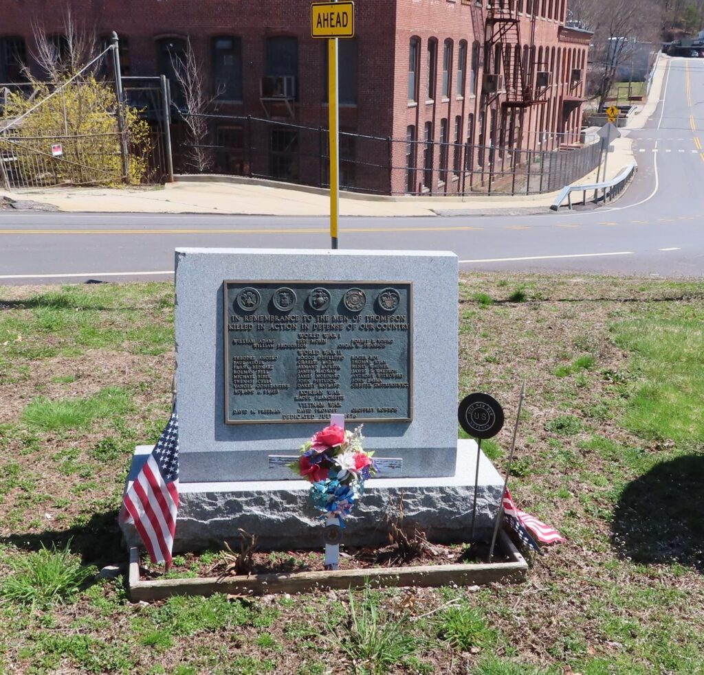 THOMPSON KILLED IN ACTION WAR MEMORIAL