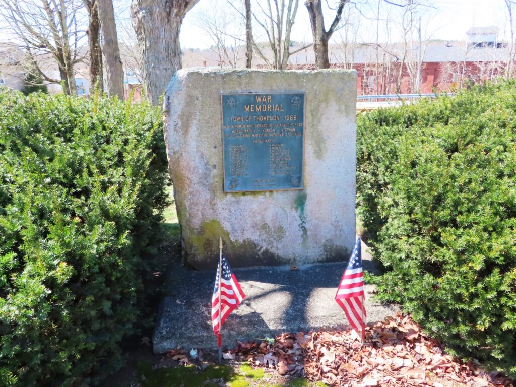TOWN OF THOMPSON WAR MEMORIAL