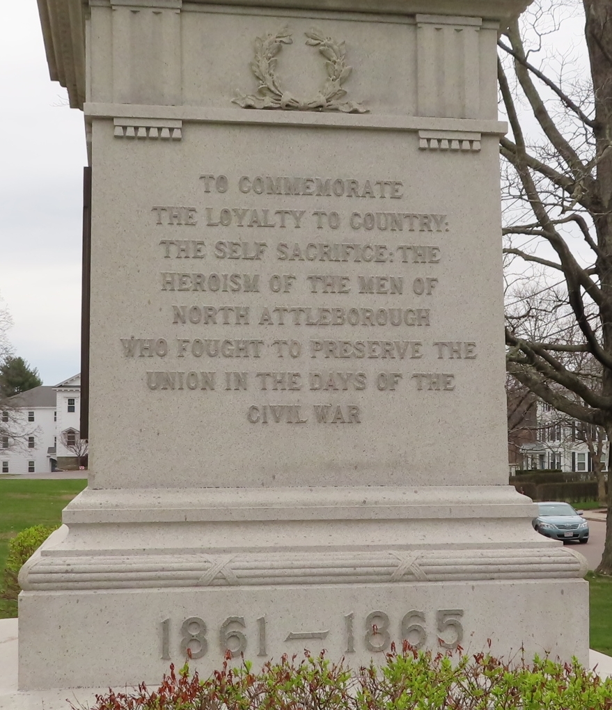 NORTH ATTLEBOROUGH CIVIL WAR MEMORIAL DEDICATION STONE