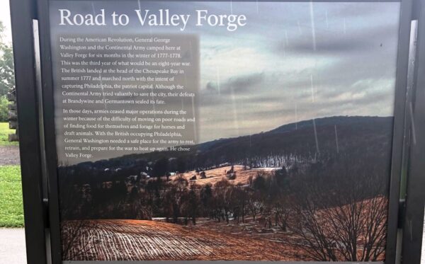 ROAD TO VALLEY FORGE WAR MEMORIAL PANEL