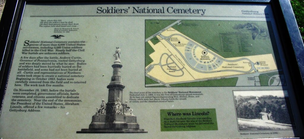 SOLDIERS’ NATIONAL CEMETERY MEMORIAL PANEL