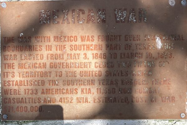 MELBOURNE MEXICAN WAR MEMORIAL PLAQUE