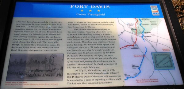 FORT DAVIS UNION STRONGHOLD WAR MEMORIAL PANEL