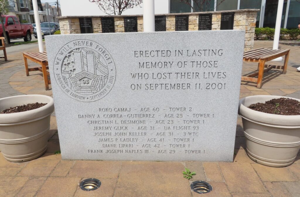 FAIRVIEW SEPTEMBER 11, 2001 MEMORIAL