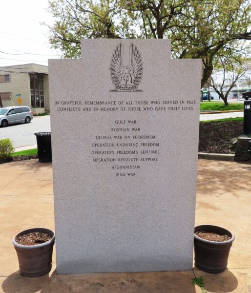 FAIRVIEW WAR VETERANS MEMORIAL BACK