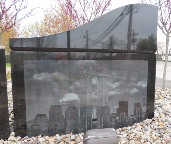 SECAUCUS 9/11 MEMORIAL RIGHT STONE
