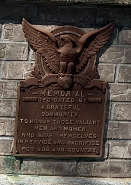 CHATHAM ALL VETERANS MEMORIAL CANNON PLAQUE A