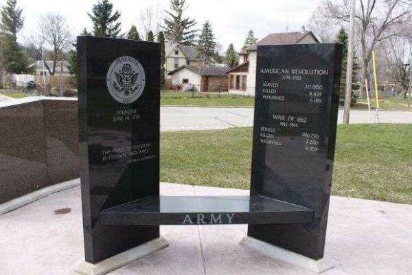CROSS PLAINS VETERANS ARMY BENCH