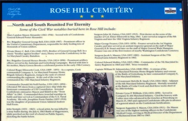 ROSE HILL CEMETERY WAR MEMORIAL PANEL