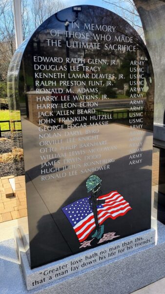 HAGERSTOWN VIETNAM VETERANS MEMORIAL STONE A