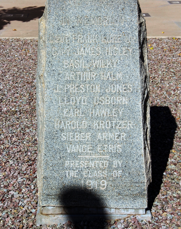 PHOENIX UNION HIGH SCHOOL WORLD WAR I MEMORIAL