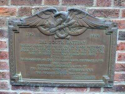 THE SOUTH BATTERY MEMORIAL PLAQUE