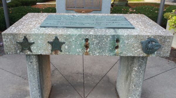 WOOD COUNTY FLAG MEMORIAL BENCH