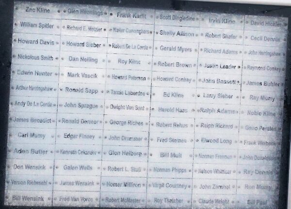 HOYTVILLE ALL VETERANS MEMORIAL HONOR ROLL PLAQUE C