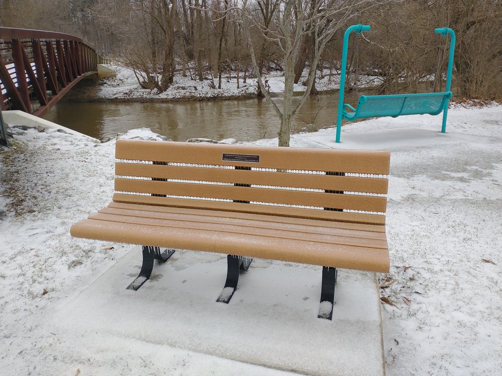 VETERANS OF WAR OF 1812 MEMORIAL BENCH