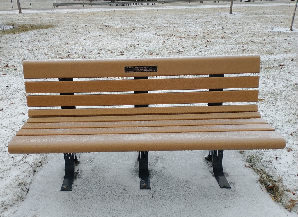 WYANDOT COUNTY’S WWI VETERANS MEMORIAL BENCH
