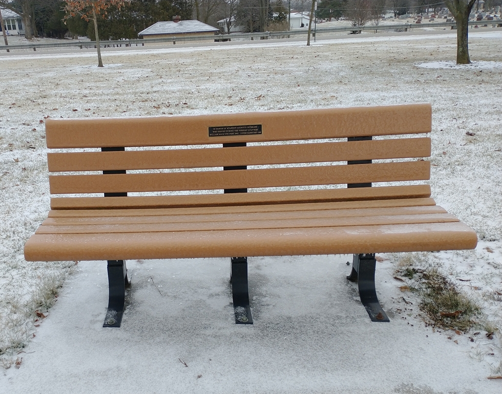 WYANDOT COUNTY’S PERSIAN GULF WAR VETERANS MEMORIAL BENCH