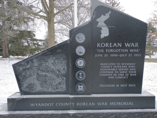 WYANDOT COUNTY KOREAN WAR MEMORIAL FRONT