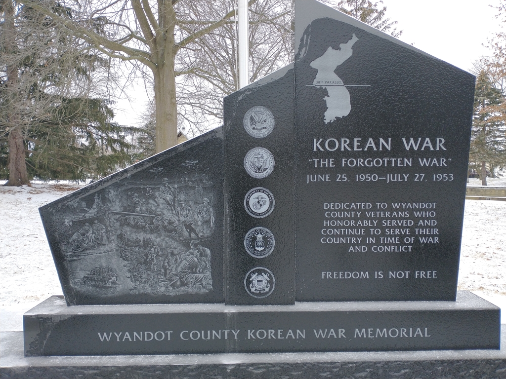WYANDOT COUNTY KOREAN WAR MEMORIAL FRONT