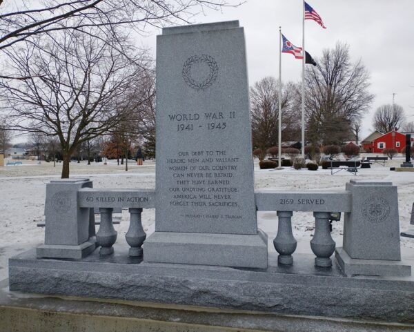 WYANDOT COUNTY WORLD WAR II MEMORIAL