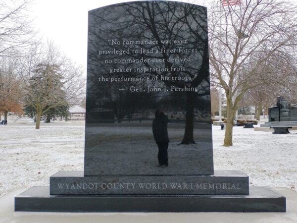 WYANDOT COUNTY WORLD WAR I MEMORIAL BACK