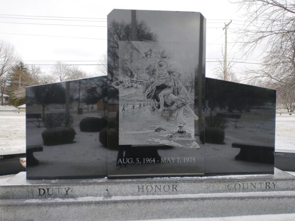 WYANDOT COUNTY VIETNAM WAR MEMORIAL BACK