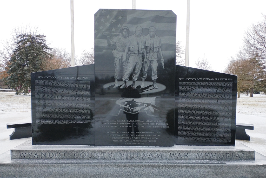 WYANDOT COUNTY VIETNAM WAR MEMORIAL FRONT