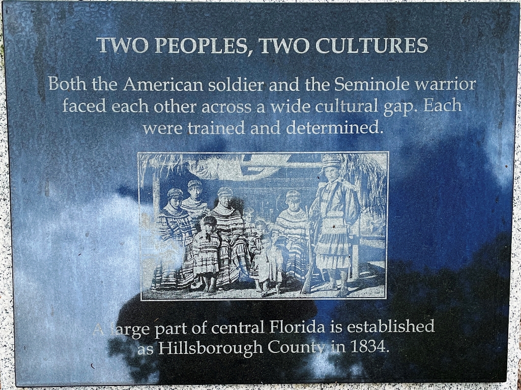 HILLSBOROUGNH COUNTY TWO PEOPLES, TWO CULTURES MEMORIAL PLAQUE