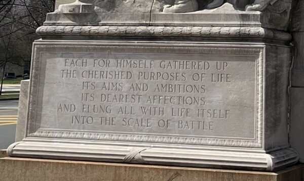 PHILADELPHIA CIVIL WAR SOLDIER MEMORIAL STONE
