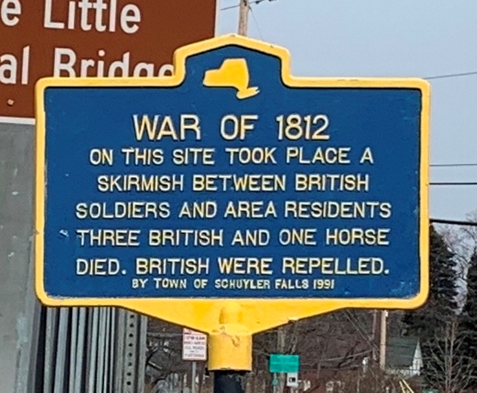 WAR OF 1812 SKIRMISH MEMORIAL MARKER