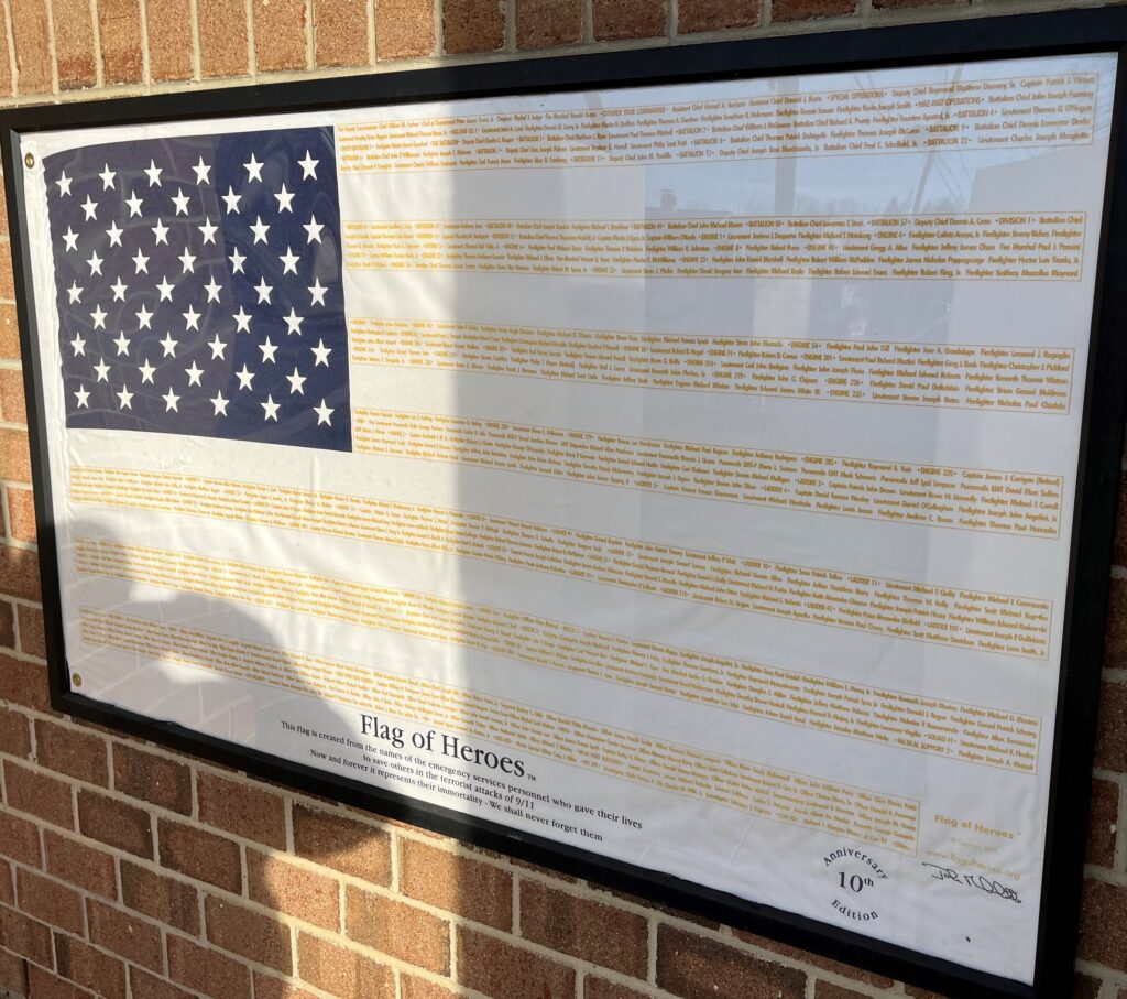 RIVERSIDE SEPTEMBER 11, 2001 MEMORIAL FLAG OF HEROES