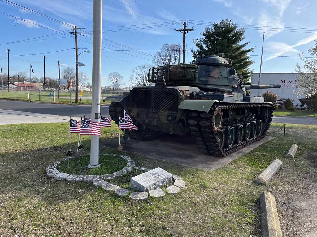 RIVERSIDE VETERANS MEMORIAL TANK