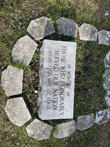 RIVERSIDE VETERANS MEMORIAL TANK STONE