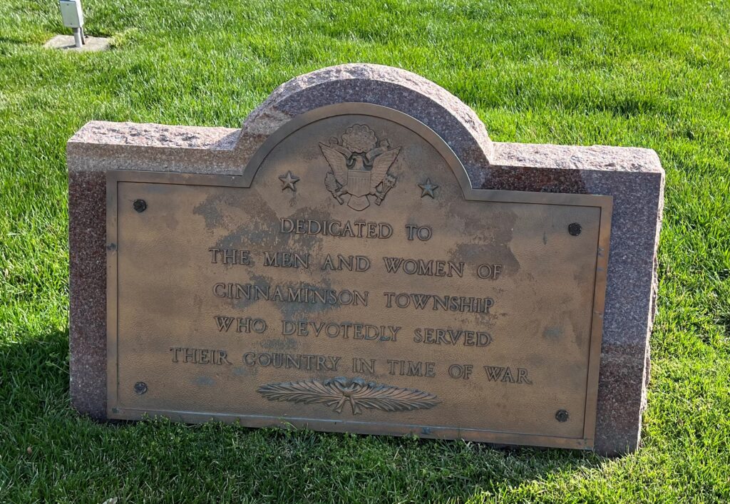 CINNAMINSON TOWNSHIP WAR VETERANS MEMORIAL