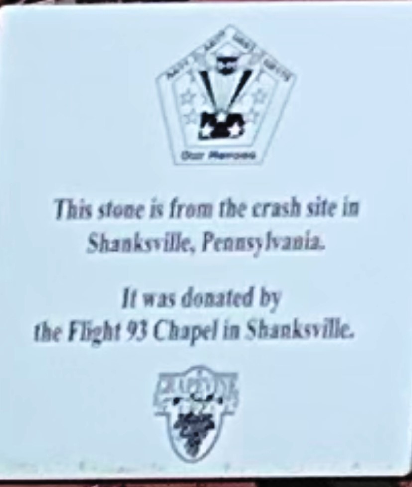 GRAPEVINE 9/11 MEMORIAL PLAQUE A