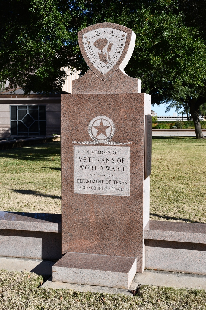 DEPARTMENT OF TEXAS WORLD WAR I VETERANS MEMORIAL
