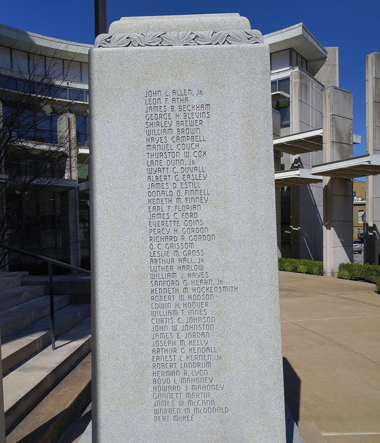 FRANKLIN COUNTY WAR VETERANS MEMORIAL STONE B