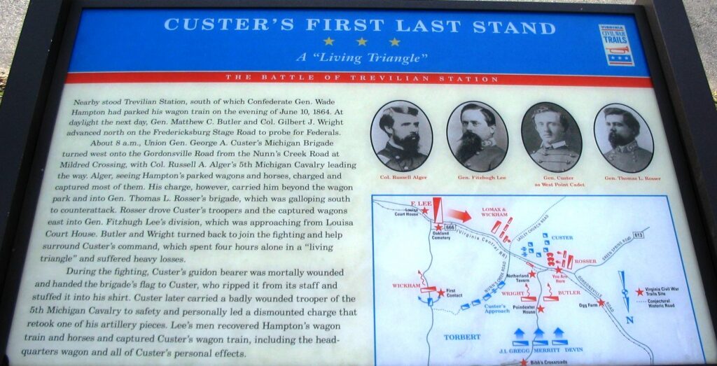 CUSTER’S FIRST LAST STAND WAR MEMORIAL PANEL