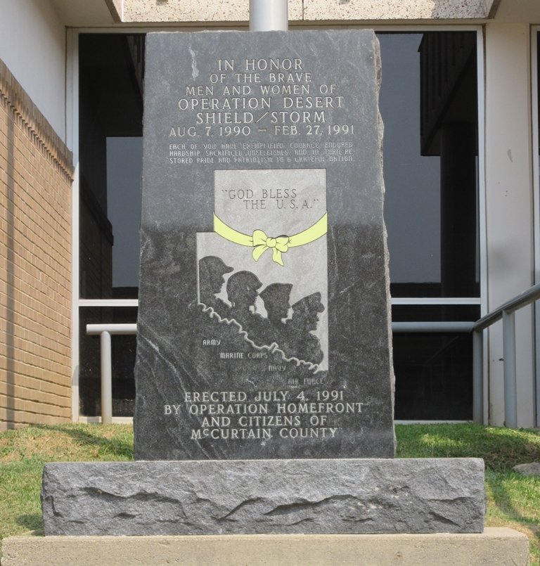 MCCURTAIN COUNTY OPERATION DESERT SHIELD/STORM MEMORIAL
