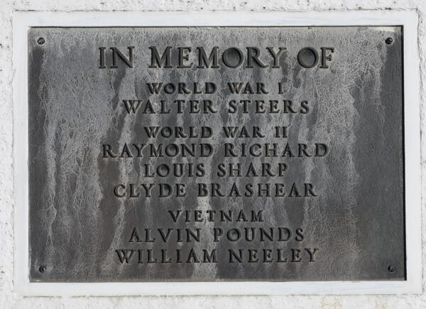 OLMSTED WAR VETERANS MEMORIAL PLAQUE