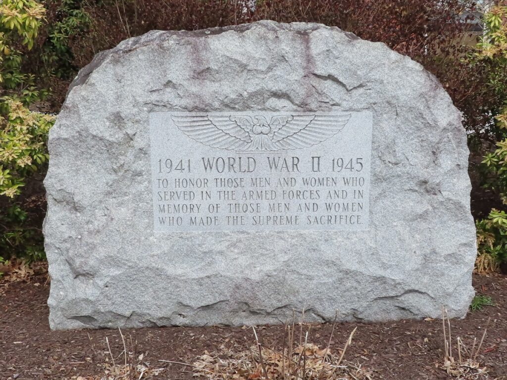 SOUTH HADLEY WORLD WAR II MEMORIAL