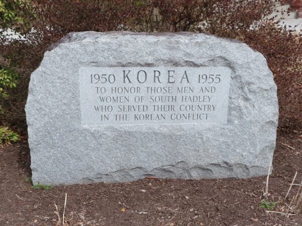 SOUTH HADLEY KOREAN CONFLICT MEMORIAL