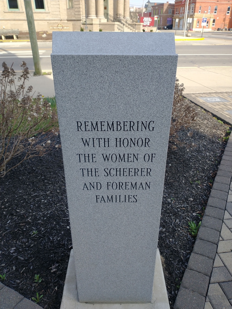 CRAWFORD COUNTY WOMEN’S VETERANS MEMORIAL SIDE B